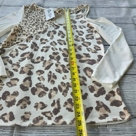 Blu Halo Boutique Women's Top Size Small RN156832 Leopard Print BIB! NWT - Picture 8 of 11